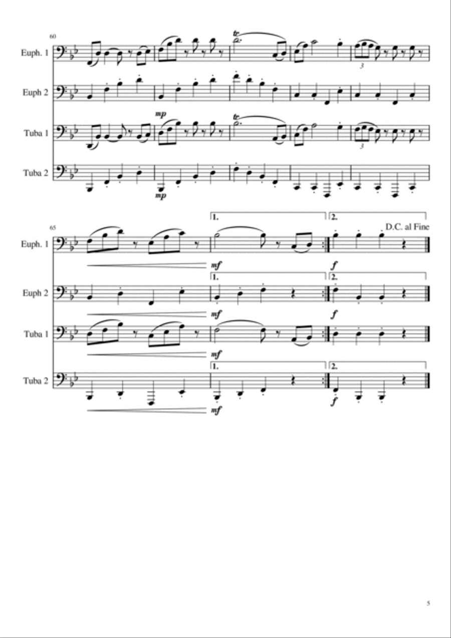 Radetzky March Chamber Music scores gallery preview page 5
