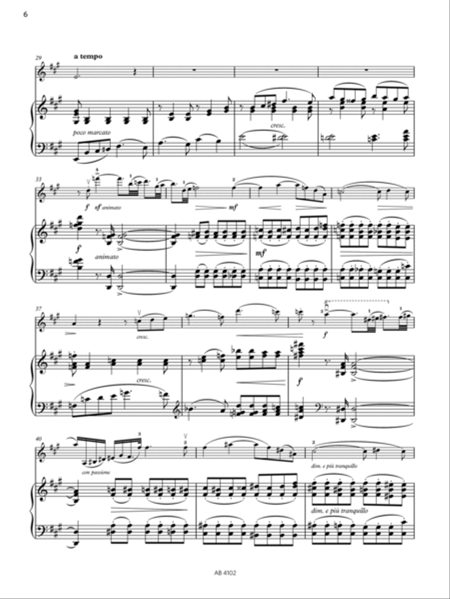 Romance (Grade 8, B1, from the ABRSM Violin Syllabus from 2024) Violin Solo scores gallery preview page 6