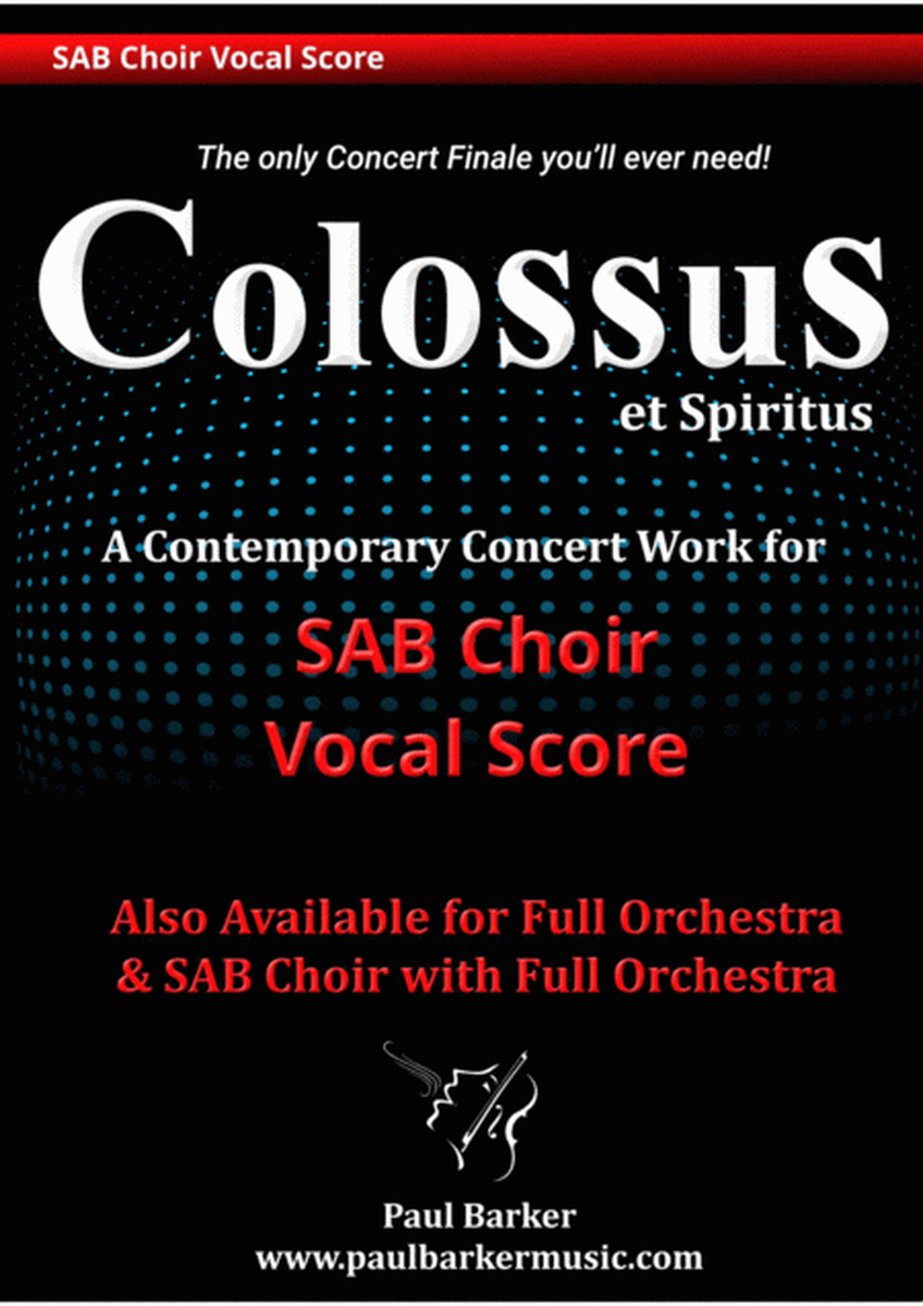 Colossus (SAB Choir Score) image number null
