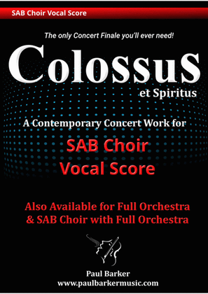 Colossus (SAB Choir Score)