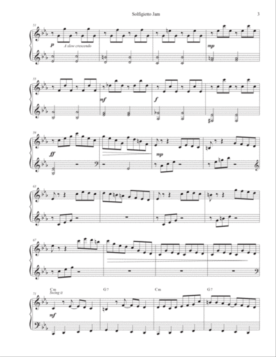 Solfigietto Jam Piano Method scores gallery preview page 4