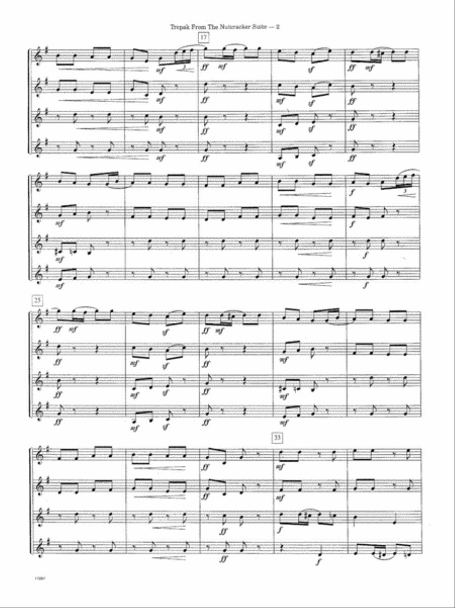 Trepak From The Nutcracker Suite B-Flat Trumpet scores gallery preview page 3