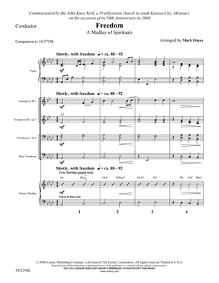 Freedom - Brass and Rhythm Score and Parts