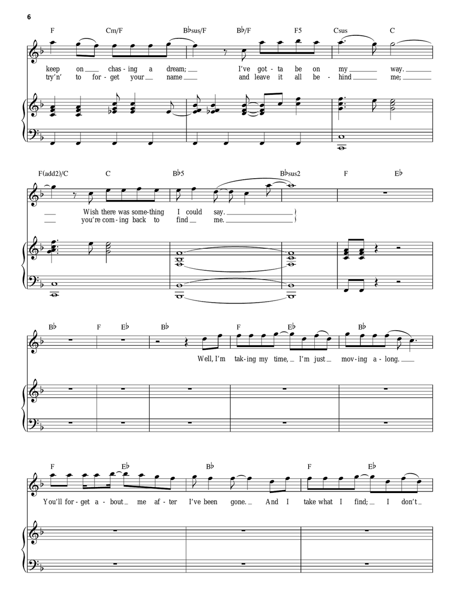Foreplay/Long Time (Long Time) Piano, Vocal scores gallery preview page 6