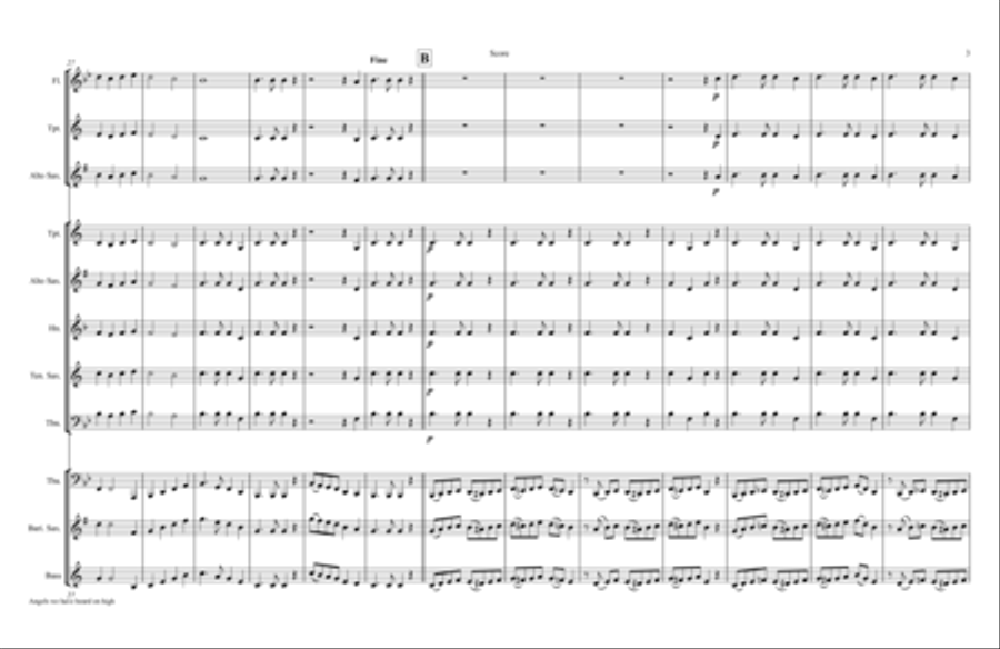 Angels we have heard on high - TUBA & Kids Woodwind Trio scores gallery preview page 3