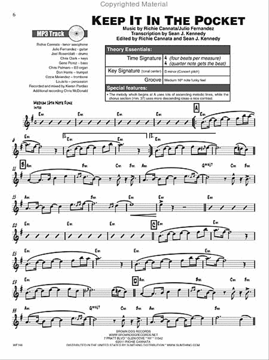 Improvising and Soloing In The Pocket B-Flat Clarinet scores gallery preview page 2