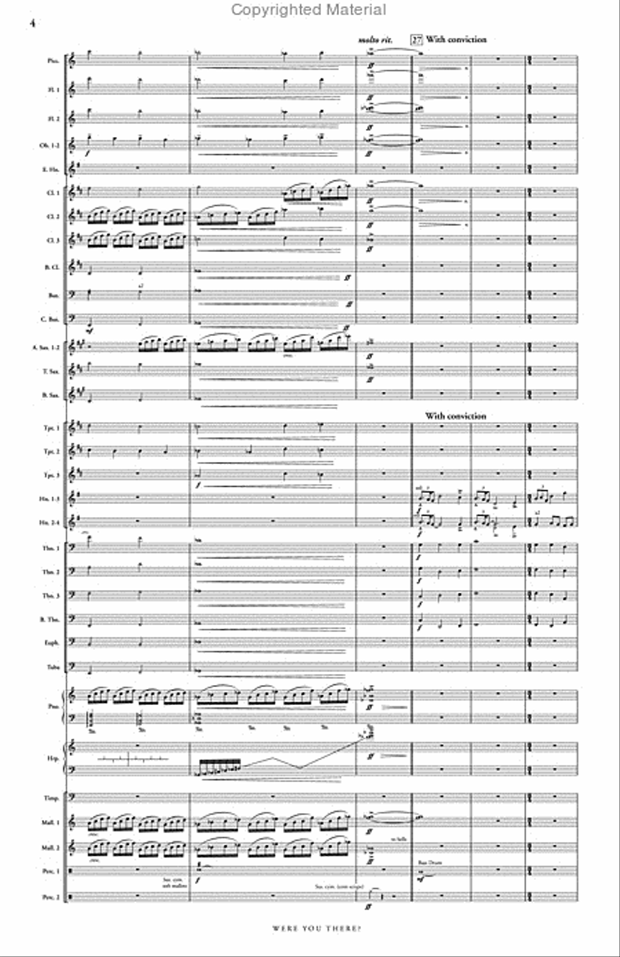 Were You There? Concert Band scores gallery preview page 5
