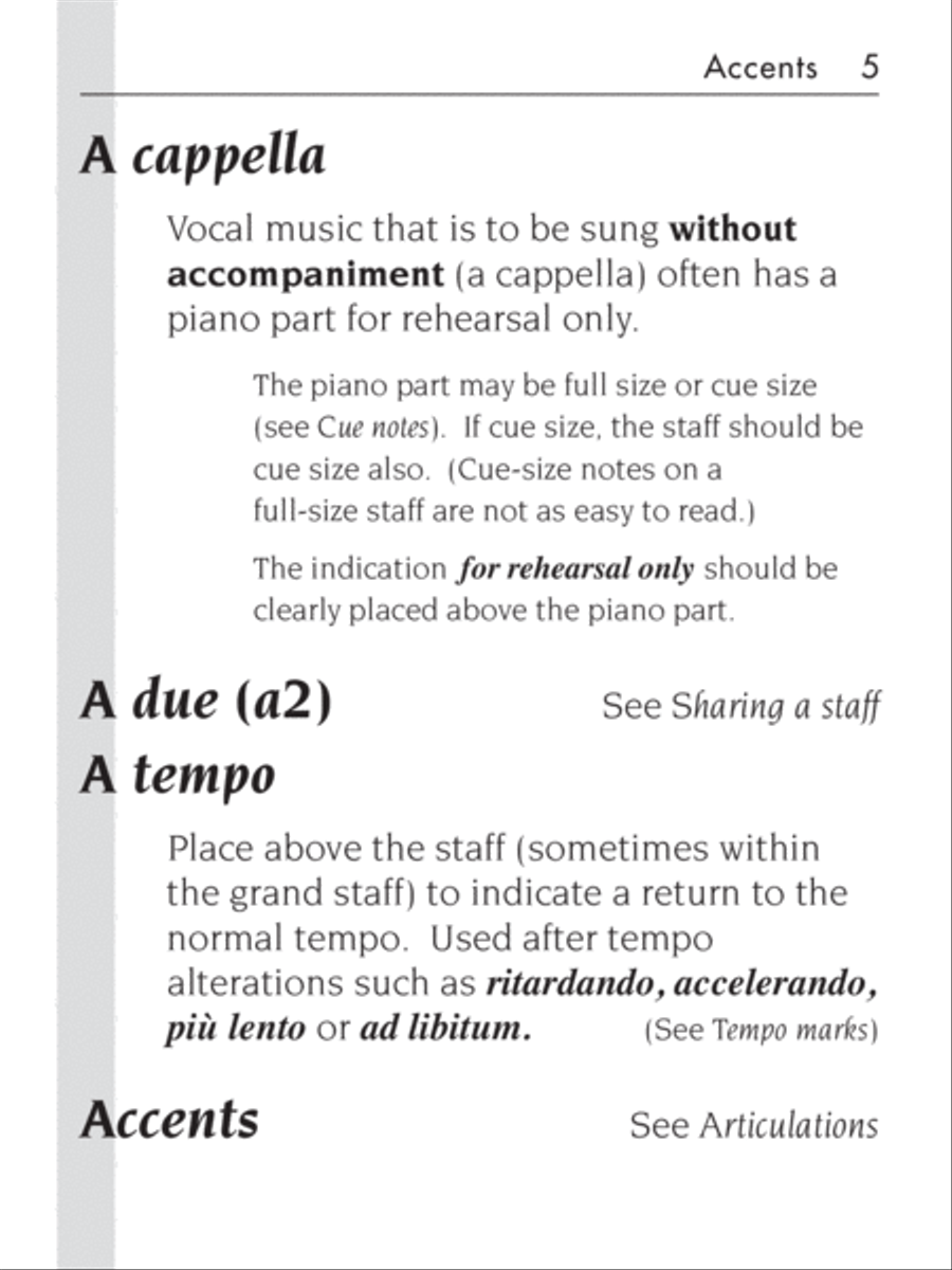Essential Dictionary of Music Notation Textbook scores gallery preview page 5