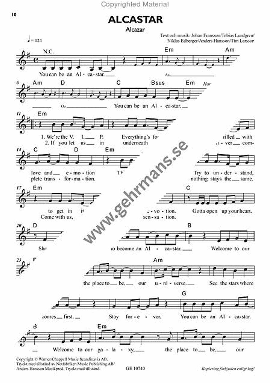 Pop 2005 Piano, Vocal, Guitar scores gallery preview page 6
