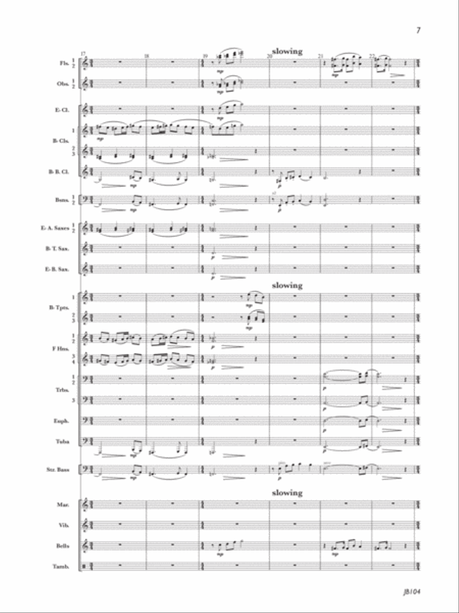 A Jack Stamp Suite: Movement 4: The Water Is Wide Concert Band scores gallery preview page 6