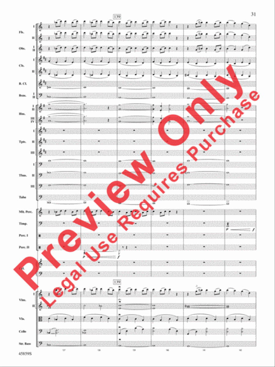 Fantastic Beasts and Where to Find Them Full Orchestra scores gallery preview page 31