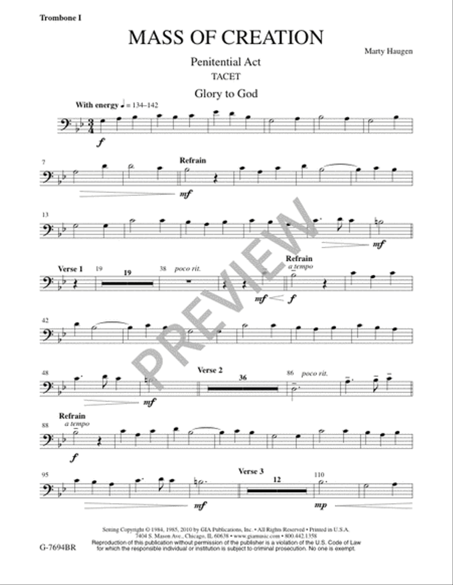 Mass of Creation - Brass and Timpani edition 3-Octaves scores gallery preview page 18