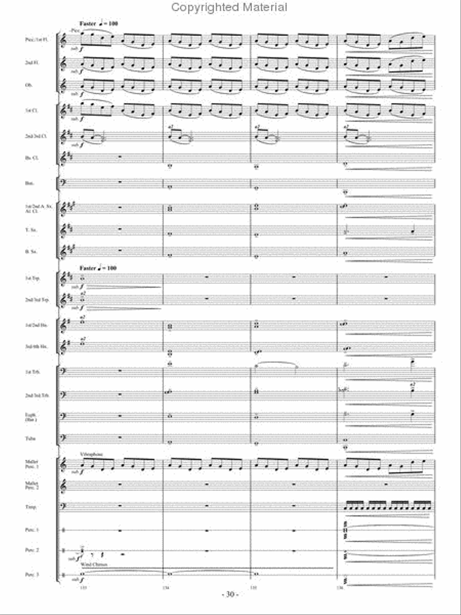 In Pursuit of Troy Concert Band - Sheet Music page 28