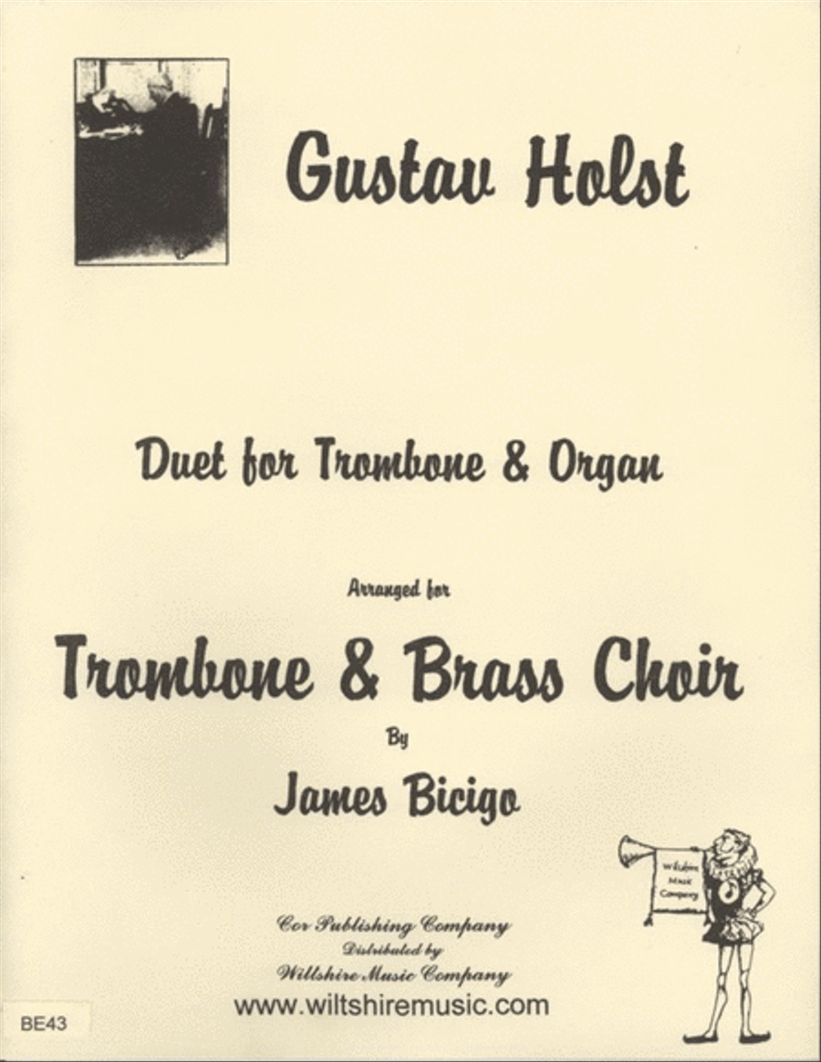 Duet for Trombone & Organ (James Bicigo) Euphonium scores gallery preview page 1