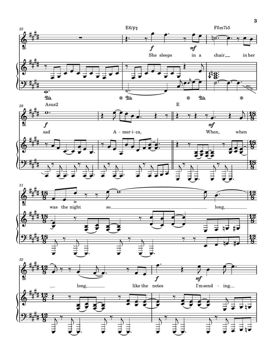 Matte Kudasai Piano, Vocal, Guitar scores gallery preview page 4