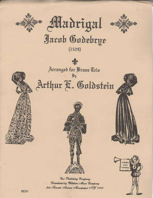 Book cover for Madrigal ("Ich bin verwaist") (Ar.Goldstein)