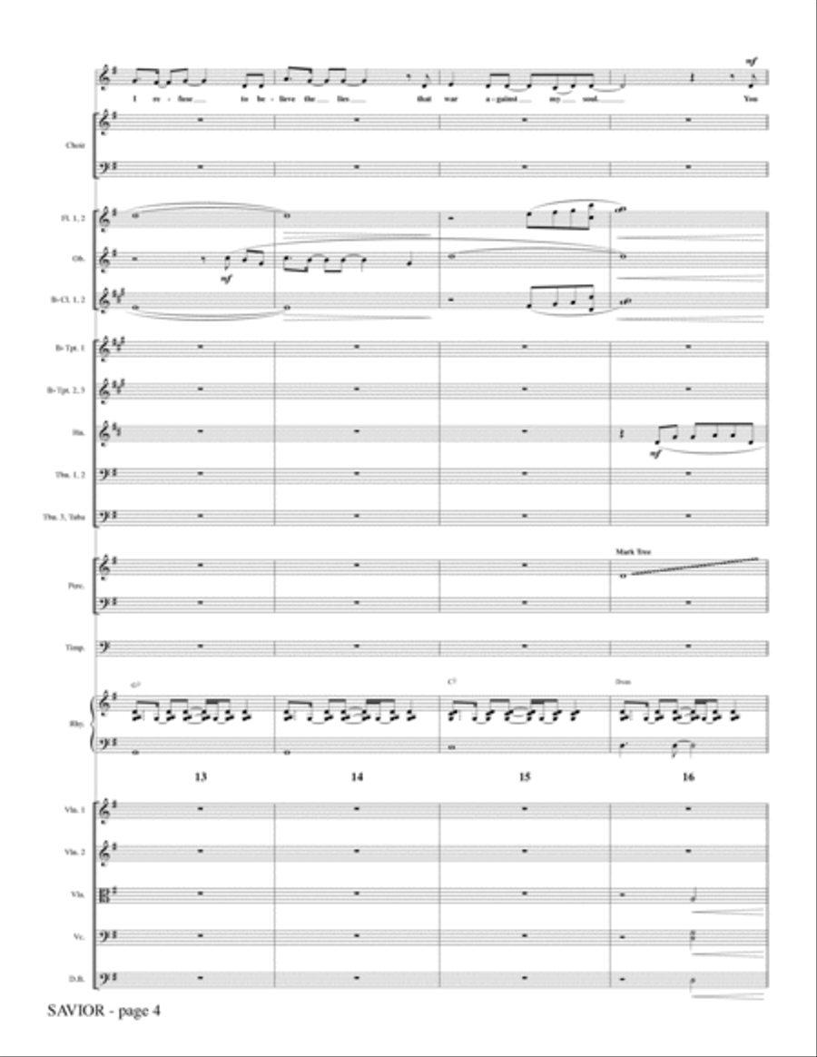 Savior - Full Score Savior - Full Score Choir scores gallery preview page 4