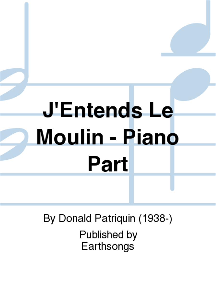 j'entends le moulin piano part Part scores gallery preview page 1