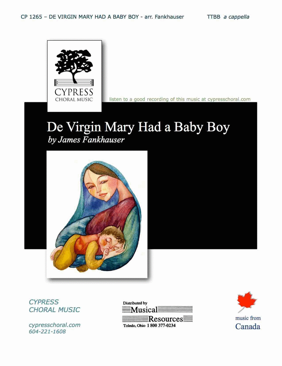 Virgin Mary Had A Baby Boy TTBB scores gallery preview page 1