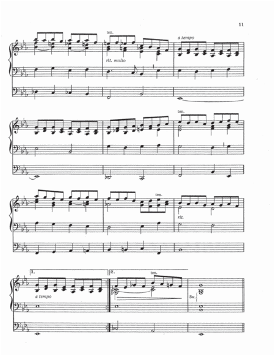 Partita on Adeste Fideles Organ scores gallery preview page 11