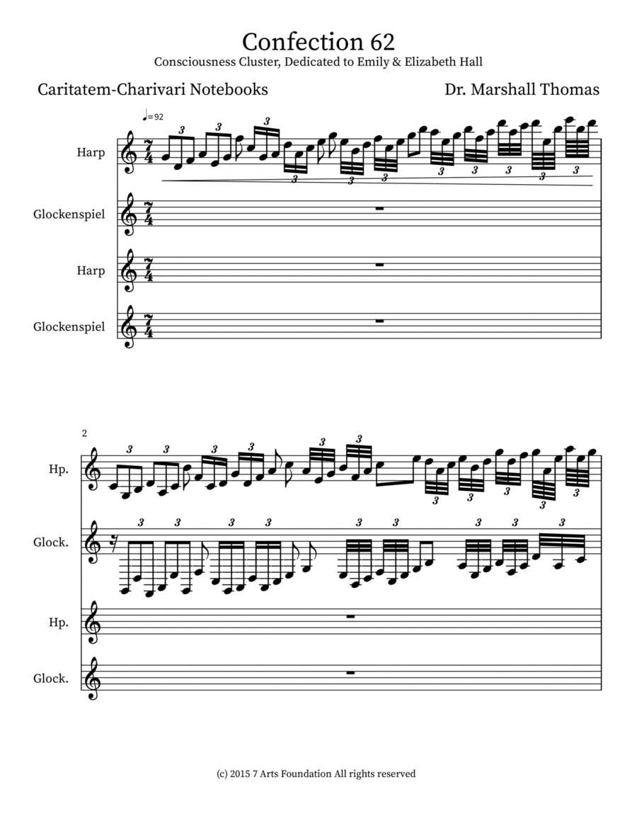 Confection 62 Confection 62 Percussion scores gallery preview page 1