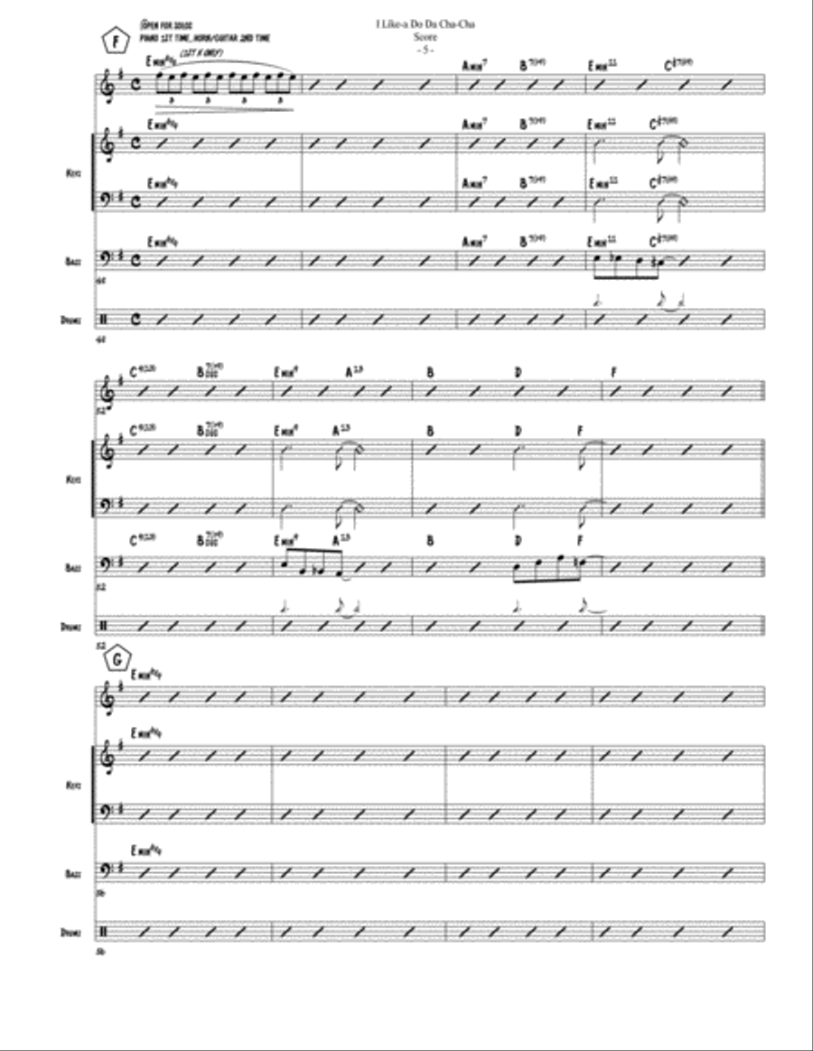 I Like-a Do Da Cha-Cha I Like-a Do Da Cha-Cha Jazz Ensemble scores gallery preview page 6