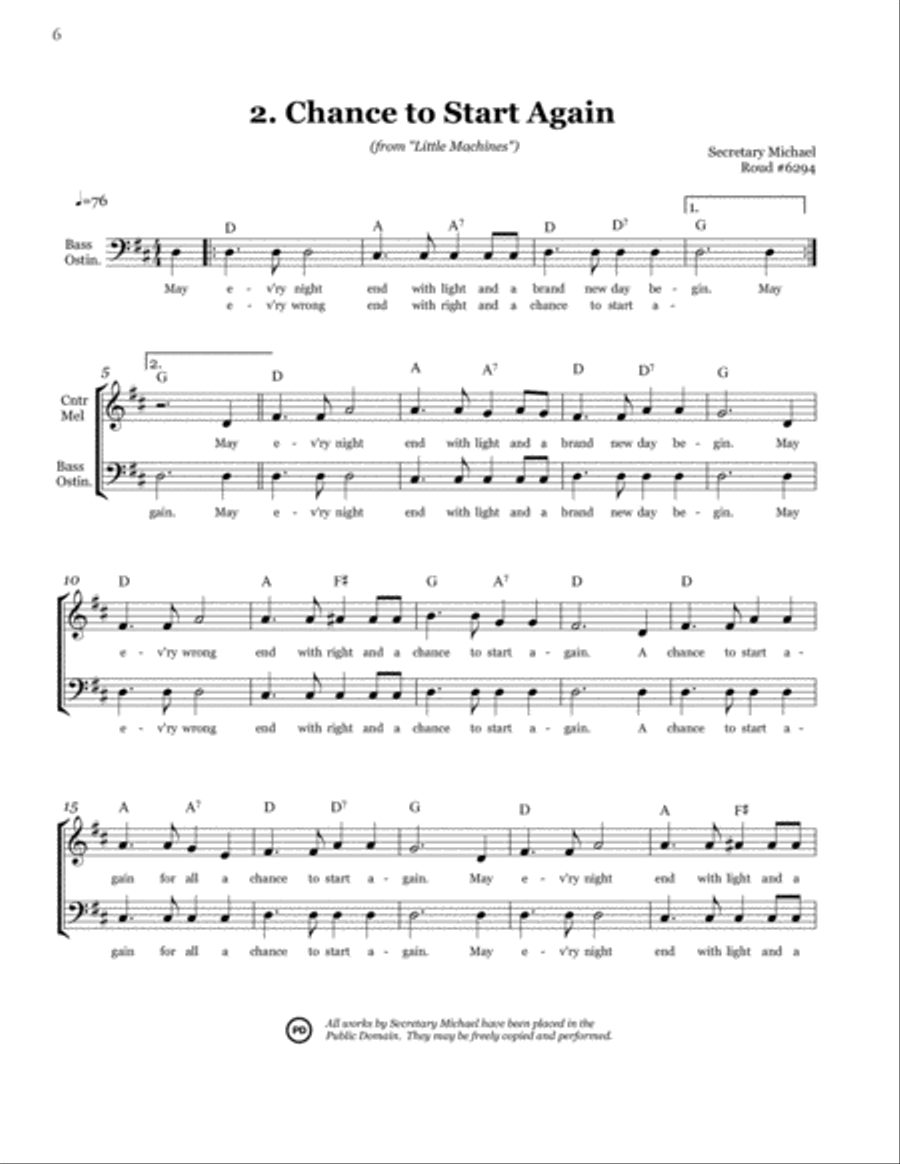 Little Machines: 28 Short Mechanical Works for Unaccompanied Mixed Voices A Cappella scores gallery preview page 6