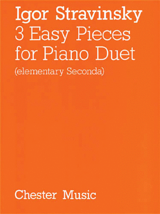 Book cover for Igor Stravinsky: Three Easy Pieces
