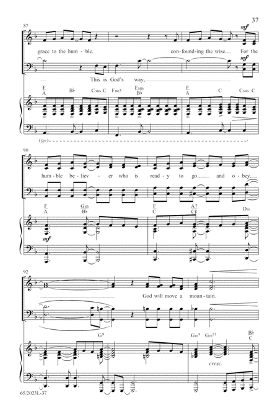 Child of Hope 4-Part scores gallery preview page 38