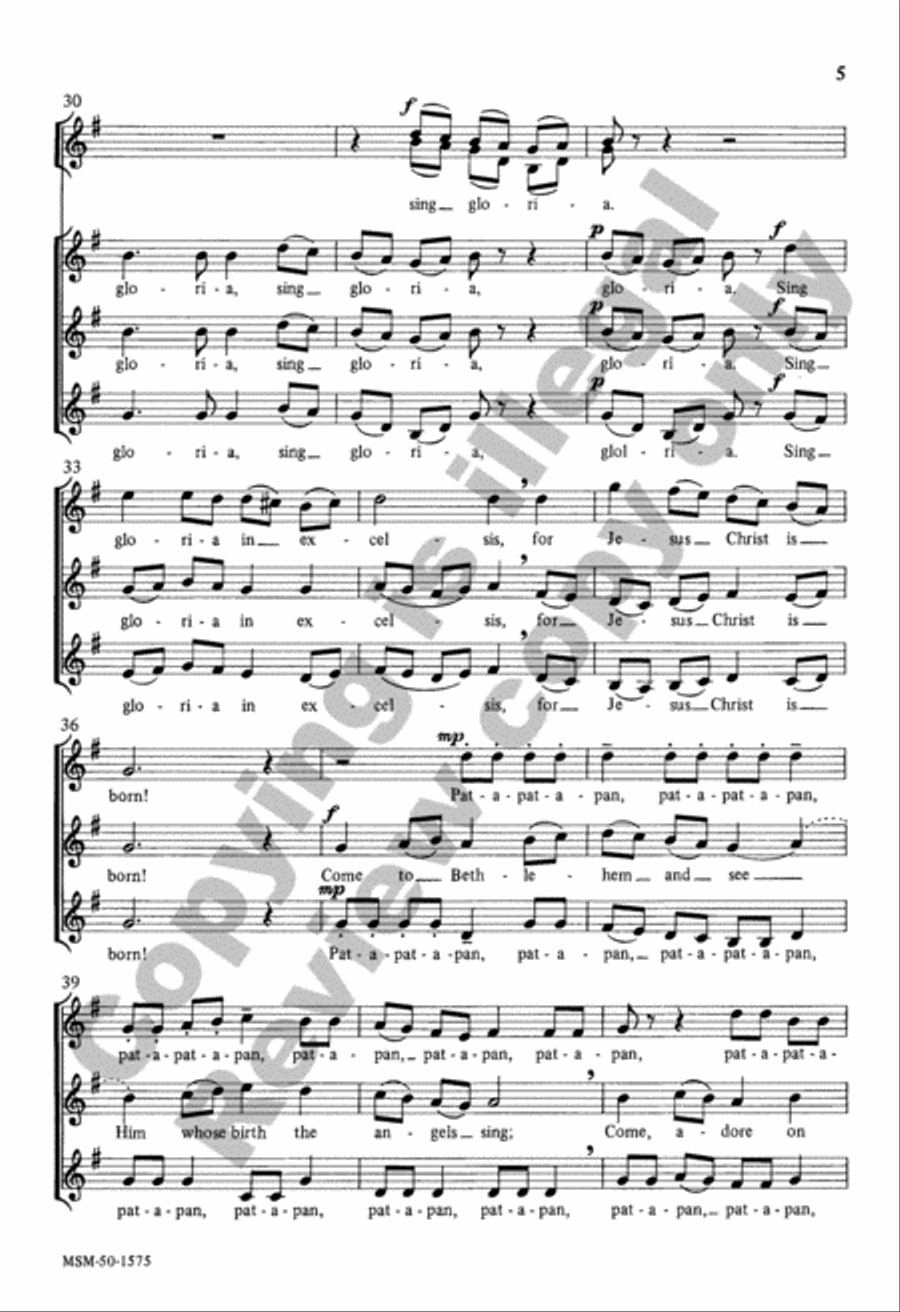 Angels We Have Heard on High Double Choir scores gallery preview page 5
