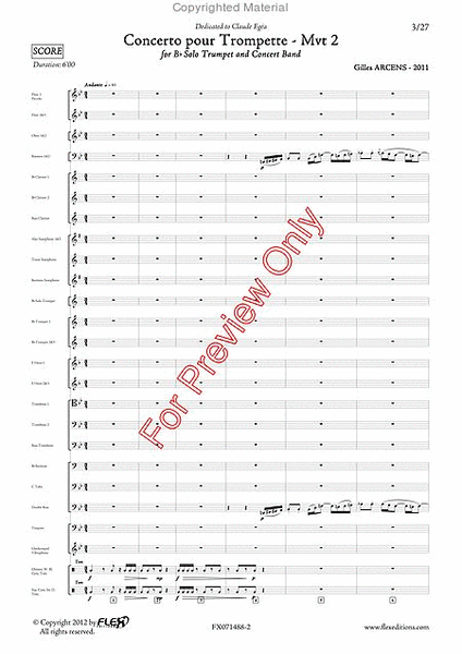 Concerto Pour Trompette - Mvt 2 image number null