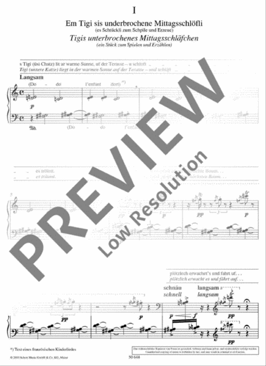 Chinderliecht (Kinderleicht / Kinderlicht) Piano Duet scores gallery preview page 4