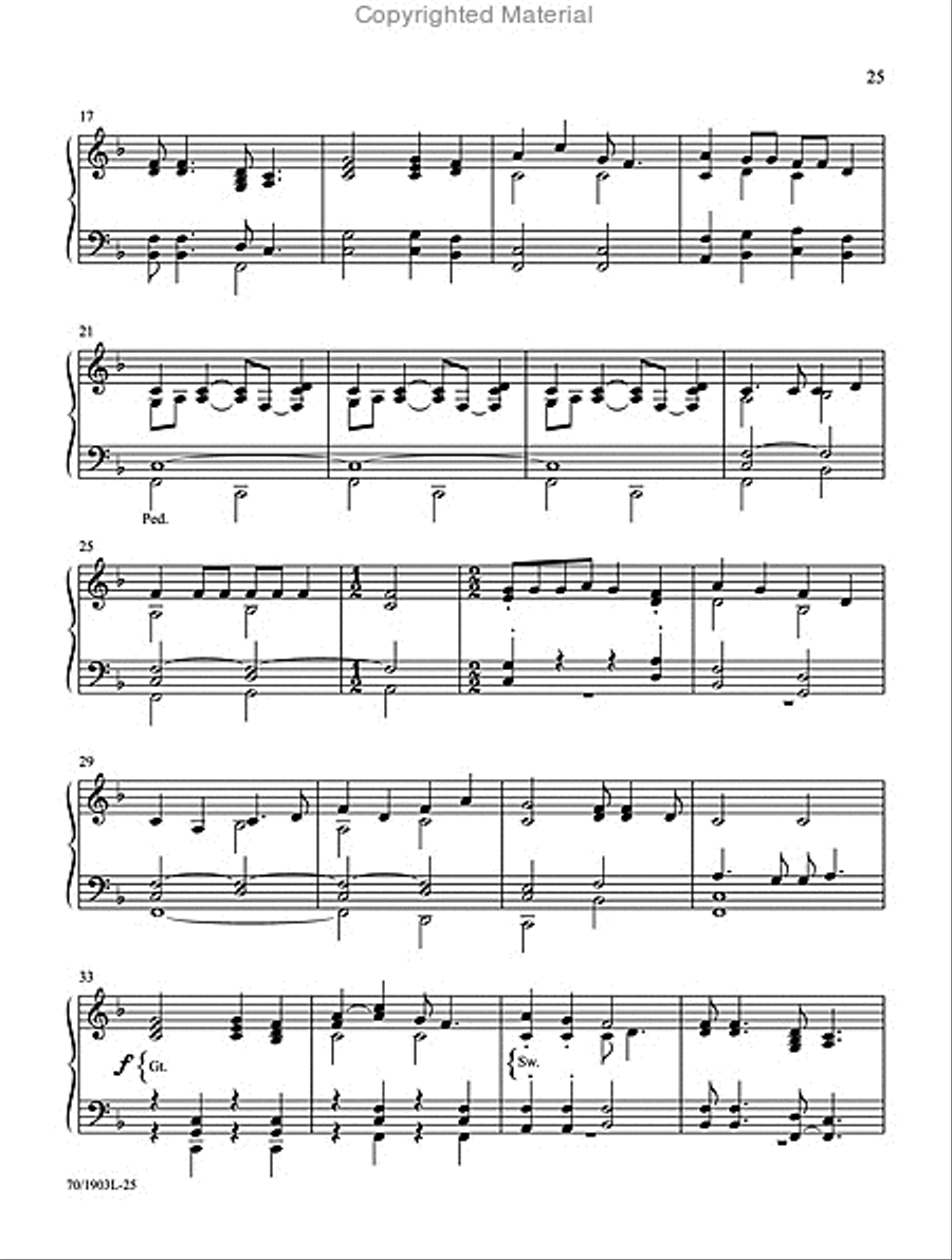 Mark Hayes: Hymns for Organ, Vol. 3 Organ Solo scores gallery preview page 14