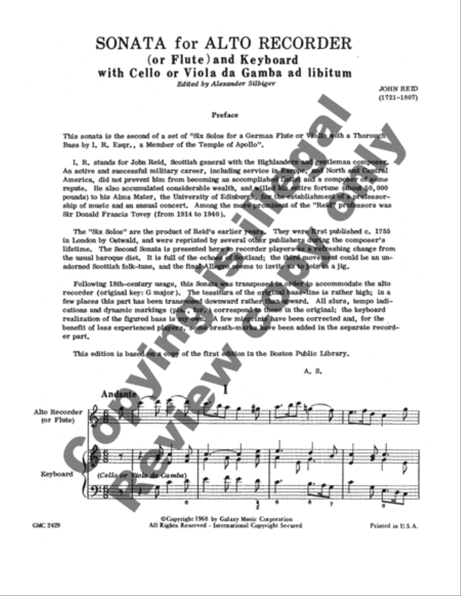 Sonata Sonata Recorder scores gallery preview page 9