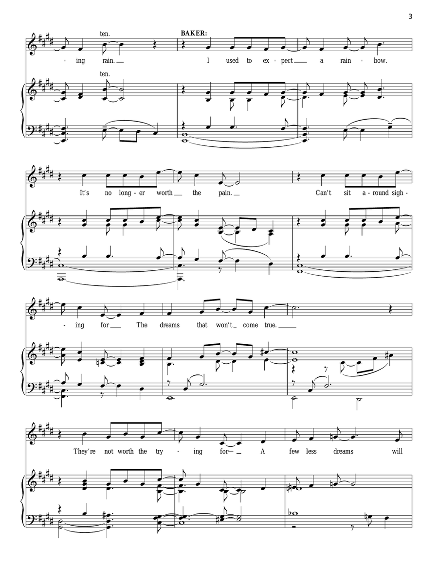 Rainbows Piano, Vocal scores gallery preview page 3