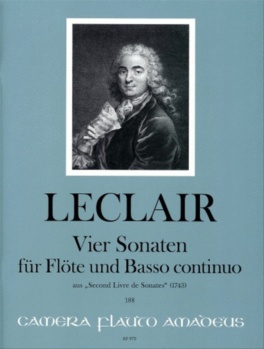 Sonatas, 4 Flute scores gallery preview page 1