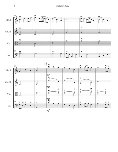 Cleland's Way String Quartet image number null