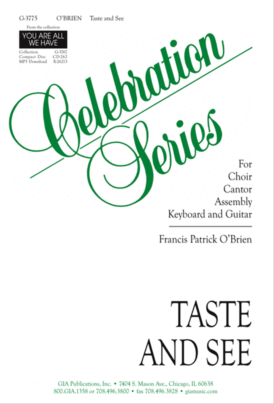 Taste and See 4-Part scores gallery preview page 1