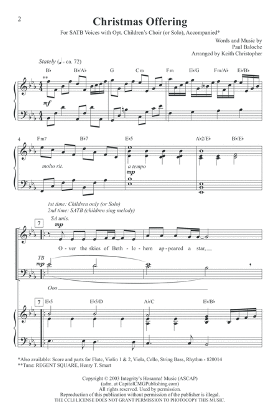 Christmas Offering 4-Part scores gallery preview page 2