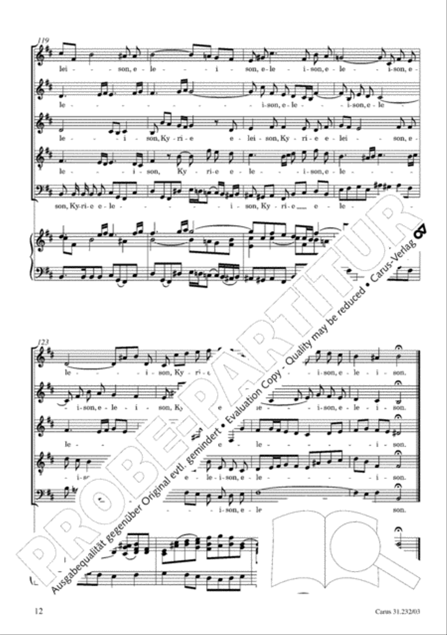 B Minor Mass, BWV 232 (Messe in h-Moll) SSATB scores gallery preview page 17