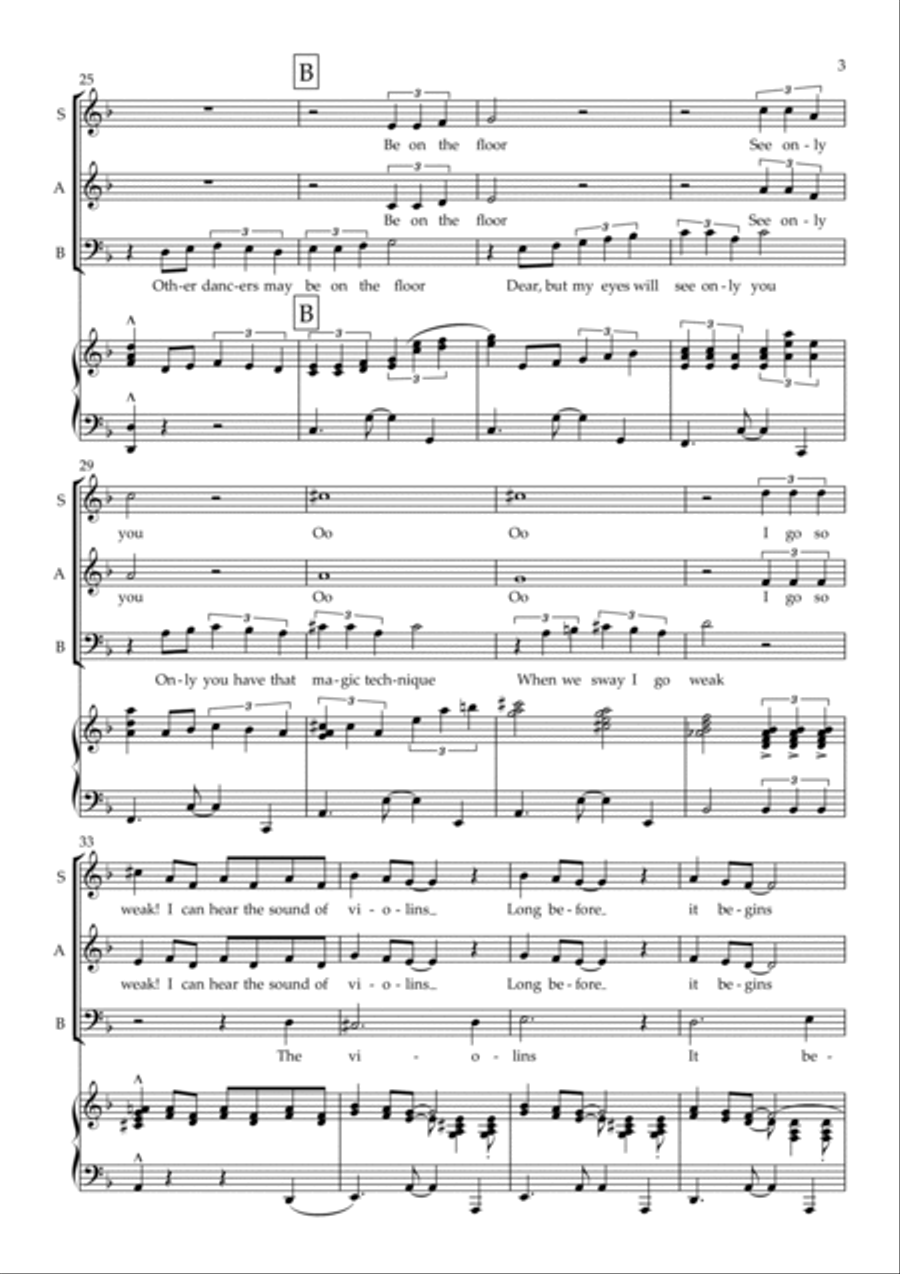 Sway (quien Sera) 3-Part scores gallery preview page 4