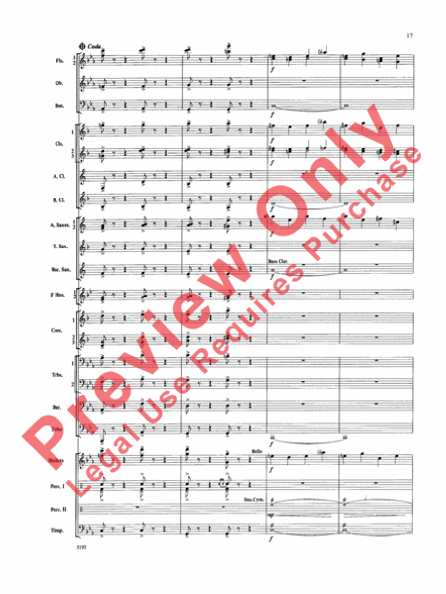 Night on Bald Mountain Concert Band scores gallery preview page 18