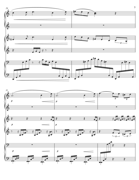 Debussy - Clair de Lune, for Six hands (one piano)