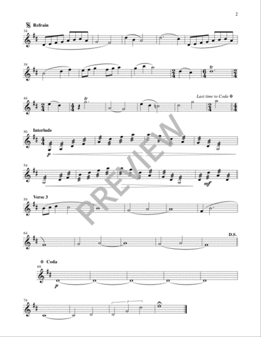 Bethlehem Sky - Instrument edition Flute scores gallery preview page 8