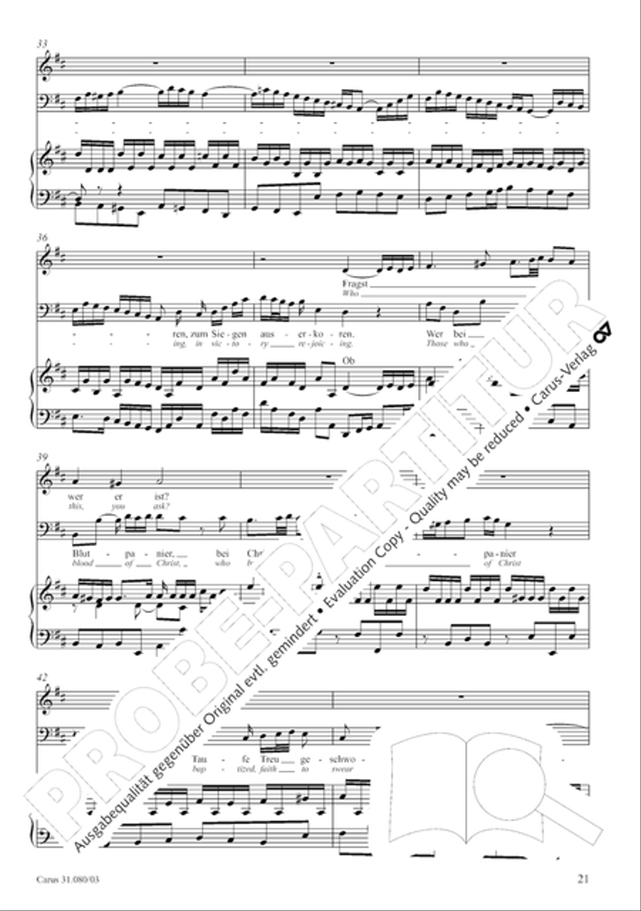 A mighty fortress is our God (Ein feste Burg ist unser Gott) 4-Part scores gallery preview page 21