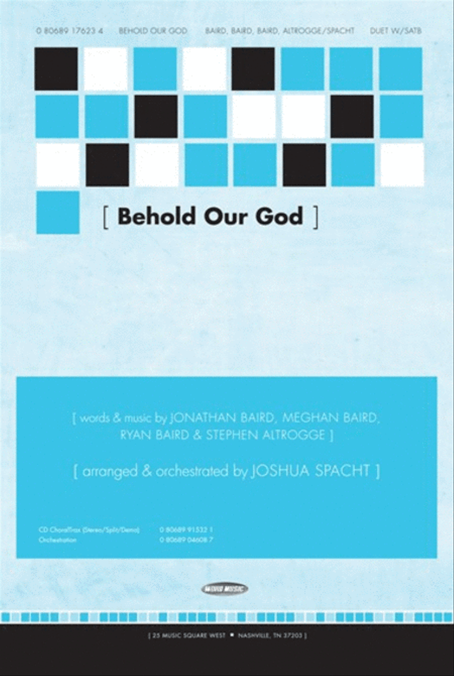 Behold Our God - Anthem 4-Part scores gallery preview page 1