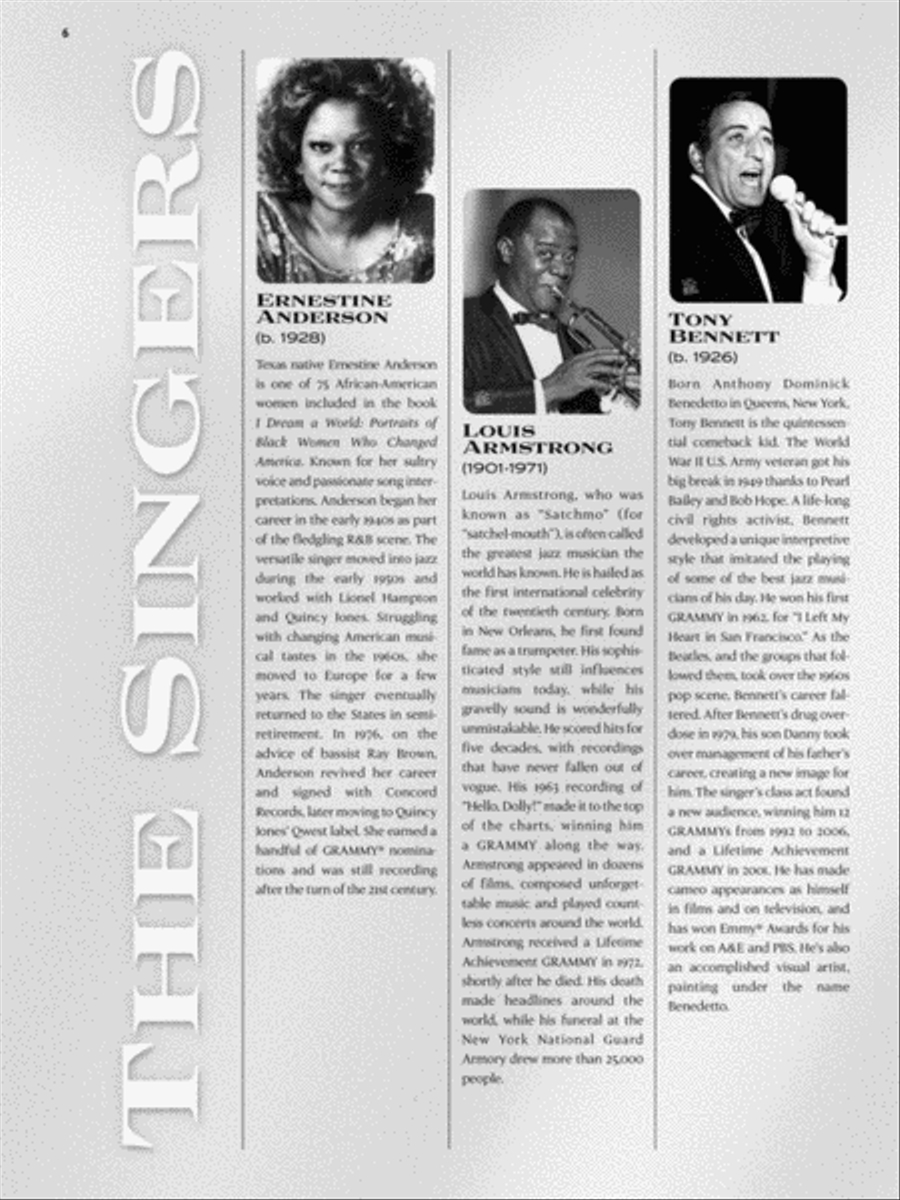 The Great American Songbook – The Singers Piano, Vocal, Guitar scores gallery preview page 4