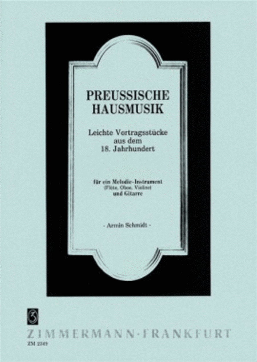 Prussian Domestic Music Prussian Domestic Music School and Community scores gallery preview page 1