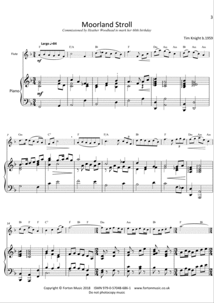 Moorland Suite Flute scores gallery preview page 3