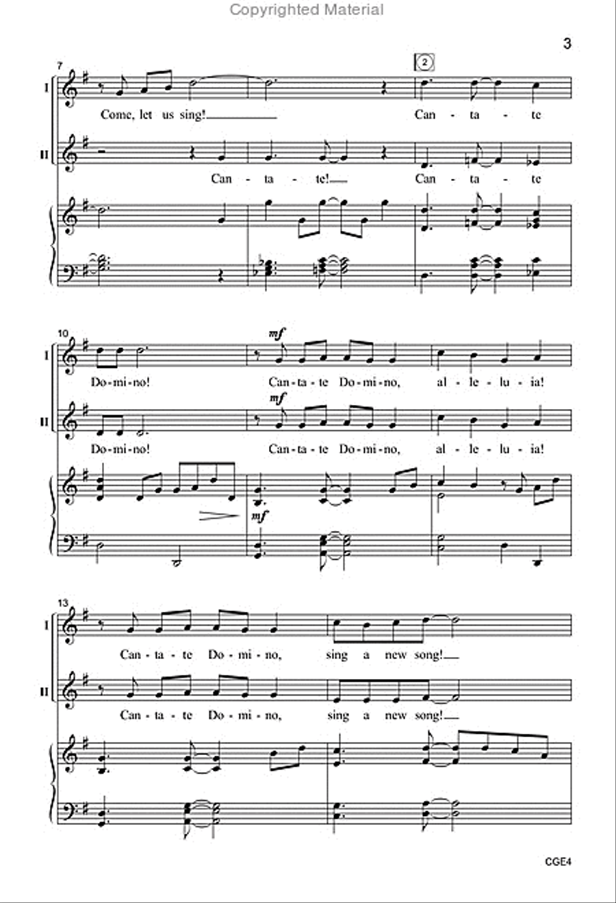 Cantate! (Two-part) SSA scores gallery preview page 3